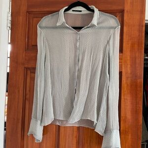 [SOLD] Elie Tahari Vintage Silk Button-Up Blouse